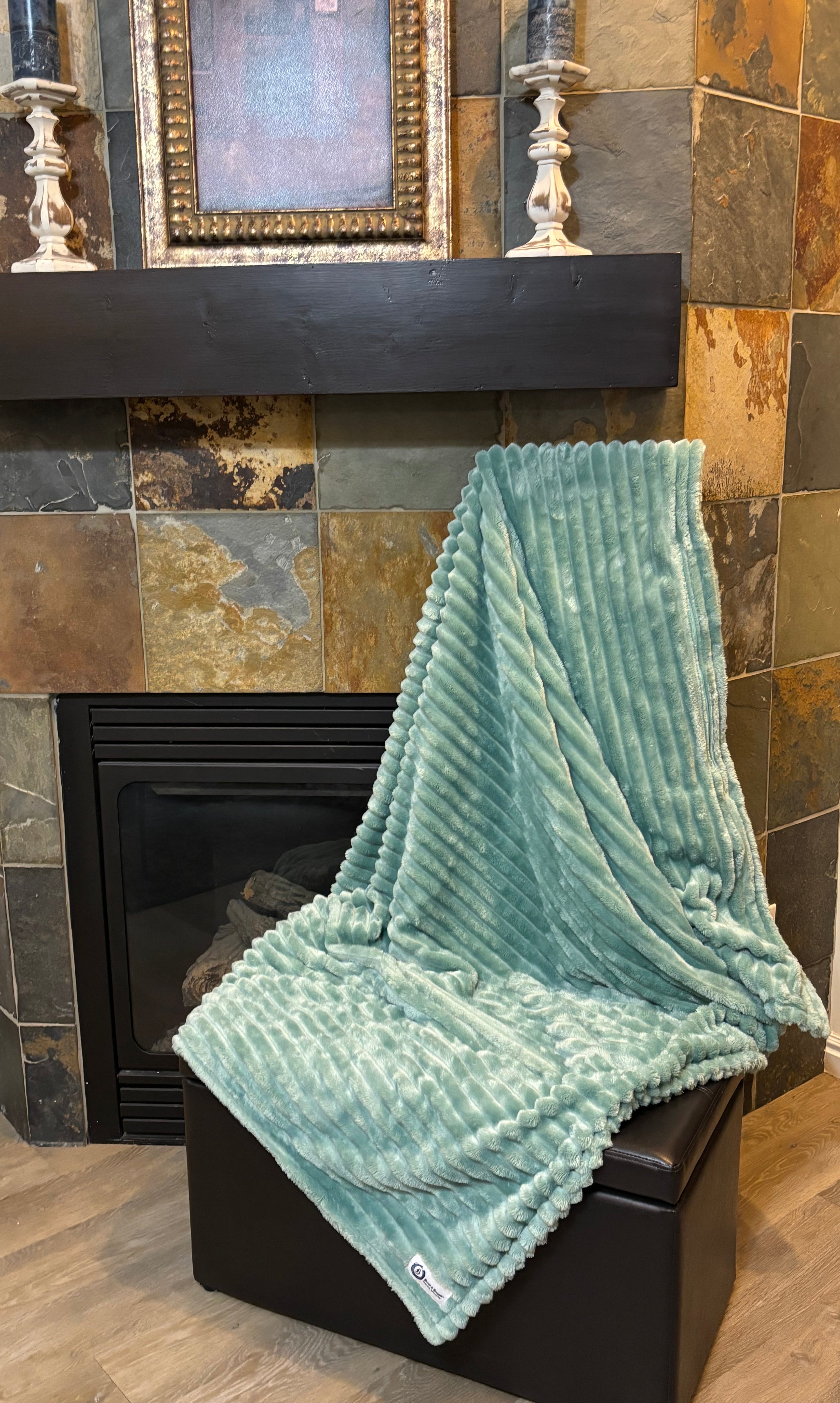 Snack & Snuggle™  Raschel Blanket - Available in 3 Colors